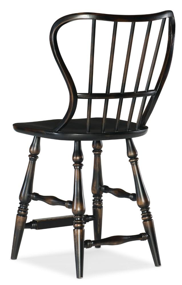 Hooker Furniture - Ciao Bella Spindle Back Counter Stool - Black - 5805-75351-99 veiw 2