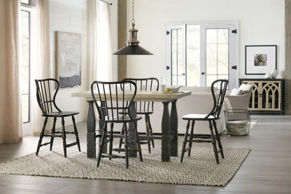Hooker Furniture - Ciao Bella Spindle Back Counter Stool - Black - 5805-75351-99 veiw 4
