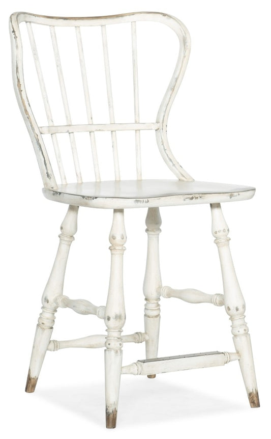 Hooker Furniture - Ciao Bella Spindle Back Counter Stool - White - 5805-75351-02 veiw 1