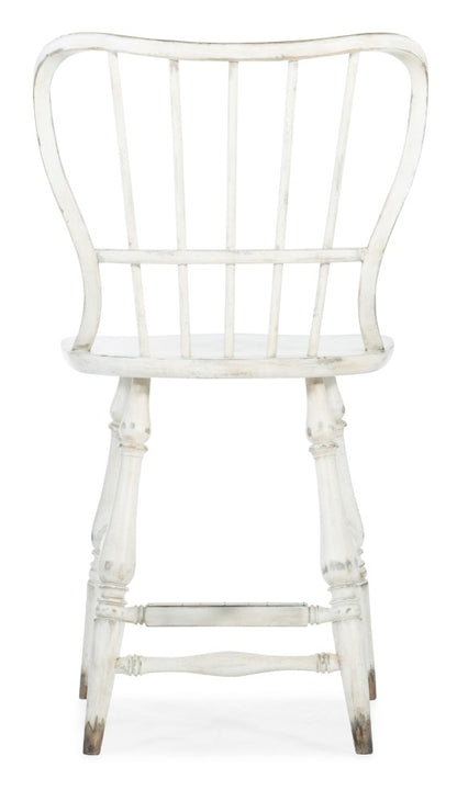 Hooker Furniture - Ciao Bella Spindle Back Counter Stool - White - 5805-75351-02 veiw 2