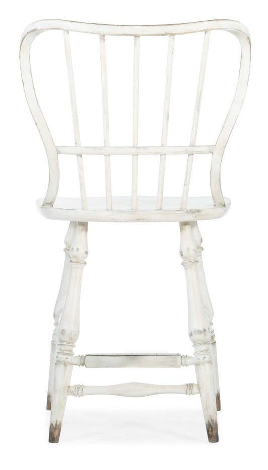 Hooker Furniture - Ciao Bella Spindle Back Counter Stool - White - 5805-75351-02 veiw 2