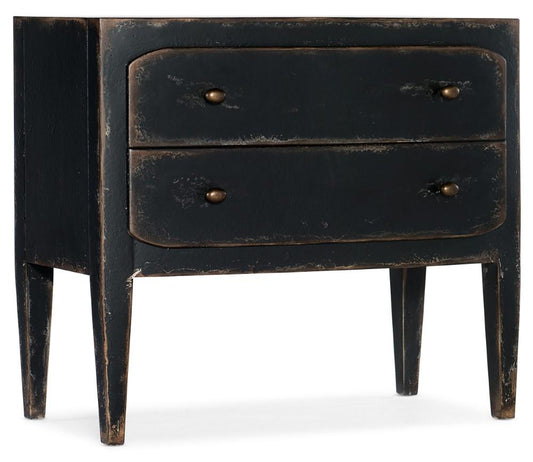 Hooker Furniture - Ciao Bella Two - Drawer Nightstand - Black - 5805-90016-99 veiw 1
