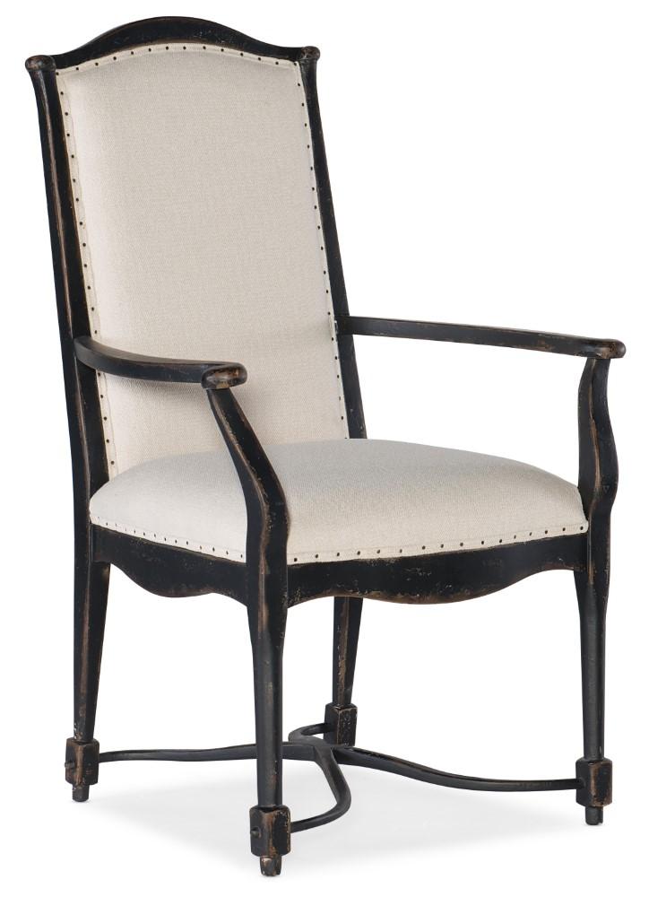 Hooker Furniture - Ciao Bella Upholstered Back Arm Chair - Black Finish - 5805-75300-99 veiw 1