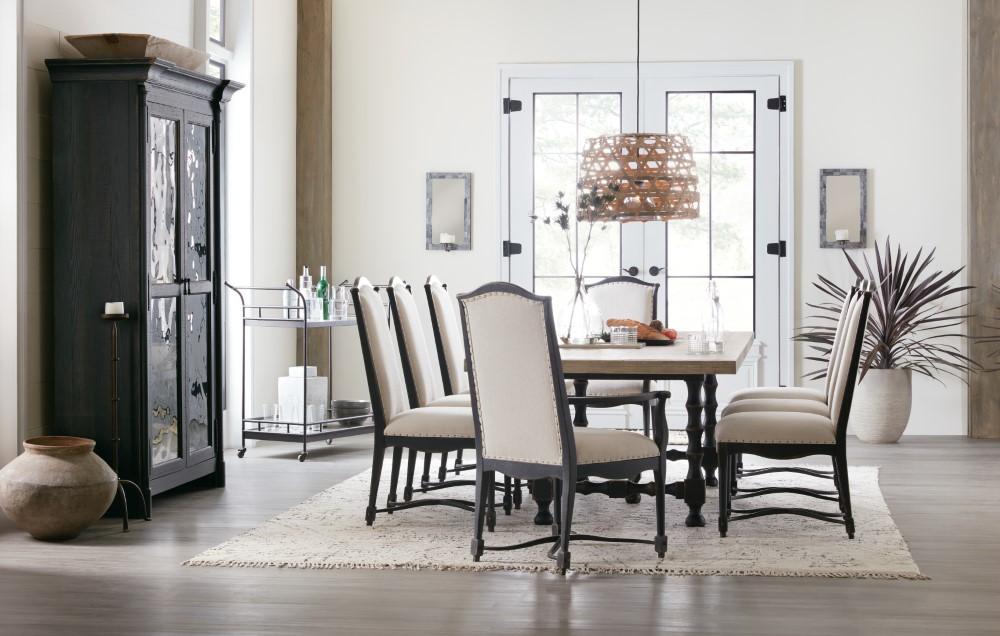 Hooker Furniture - Ciao Bella Upholstered Back Arm Chair - Black Finish - 5805-75300-99 veiw 5