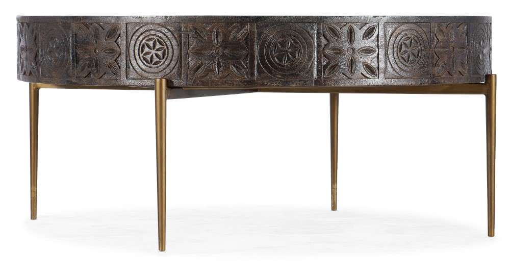 Hooker Furniture - Commerce & Market Carved Round Cocktail Table - 7228-80030-85 veiw 1
