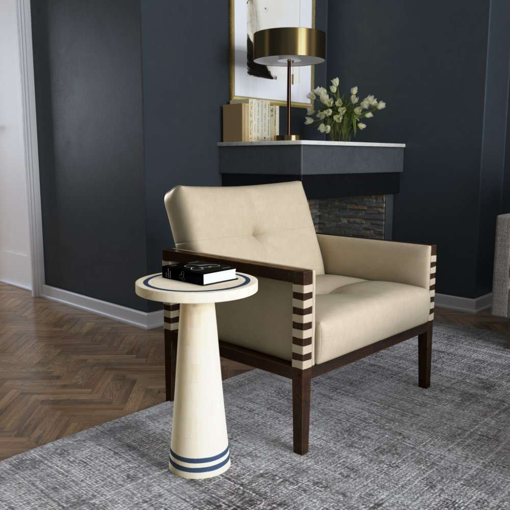 Hooker Furniture - Commerce & Market Dont Be Blue Bone Spot Table - 7228-50661-03 veiw 3