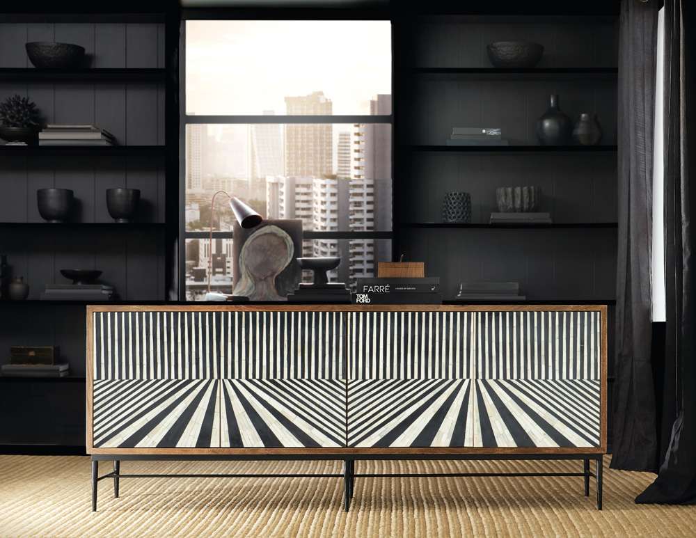 Hooker Furniture - Commerce & Market Linear Perspective Credenza - 7228-85080-85 veiw 5