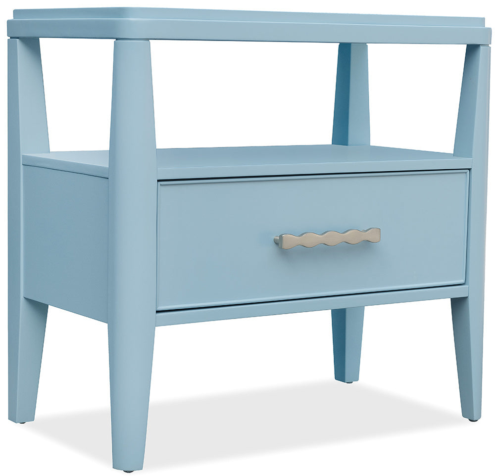 Hooker Furniture - Commerce and Market Sola One-Drawer Nightstand - Blues - 7228-90011-45 view 2