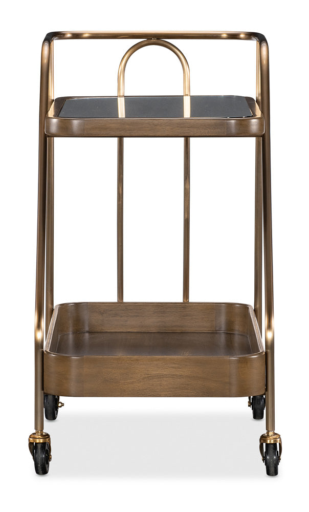 Hooker Furniture - Commerce and Market Walnut Wine and Bar Cart - 7228-50763-85 view 5