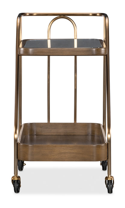 Hooker Furniture - Commerce and Market Walnut Wine and Bar Cart - 7228-50763-85 view 5