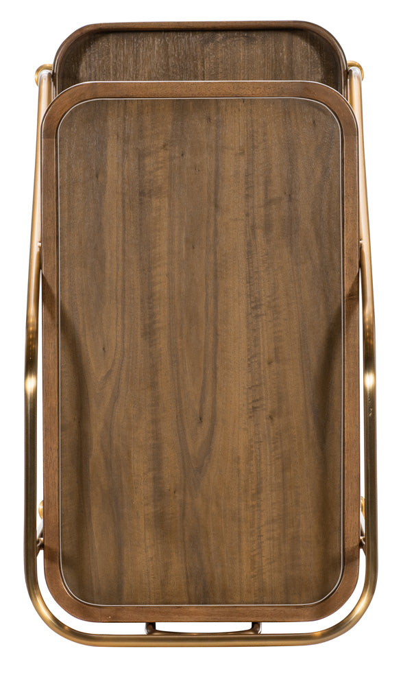 Hooker Furniture - Commerce and Market Walnut Wine and Bar Cart - 7228-50763-85 view 6