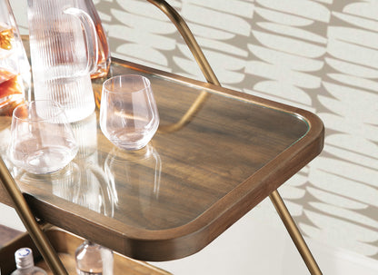 Hooker Furniture - Commerce and Market Walnut Wine and Bar Cart - 7228-50763-85 view 7