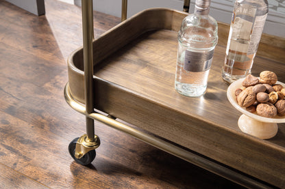 Hooker Furniture - Commerce and Market Walnut Wine and Bar Cart - 7228-50763-85 view 9
