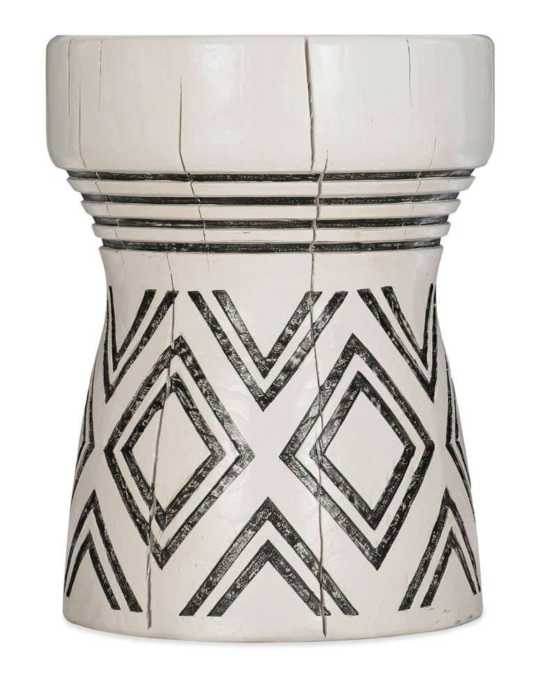 Hooker Furniture - Commerce & Market Carved Stump Side Table - 7228-50646-02_CLOSEOUT veiw 1