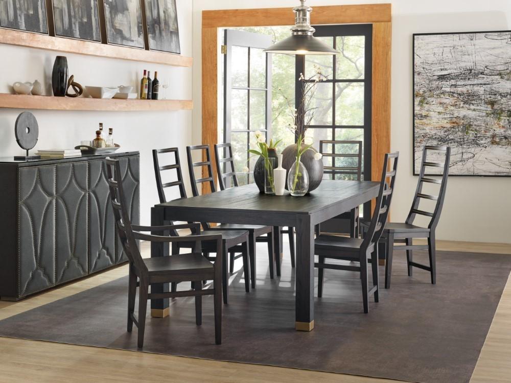 Hooker Furniture - Curata Rectangle Dining Table w/2-20in leaves - 1600-75200A-DKW veiw 3
