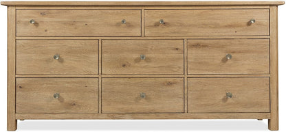 Hooker Furniture - Driftwood Eight-Drawer Dresser - Light Wood - 6820-90202-80 view 3