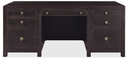 Hooker Furniture - Driftwood Executive Desk - Dark Wood - 6820-10462-99 view 5
