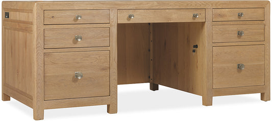 Hooker Furniture - Driftwood Executive Desk - Light Wood - 6820-10462-80 view 2