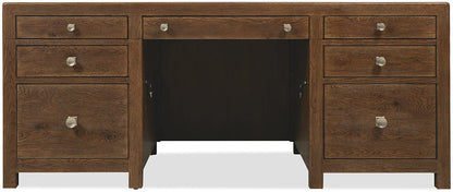 Hooker Furniture - Driftwood Executive Desk - Medium Wood - 6820-10462-85 view 6