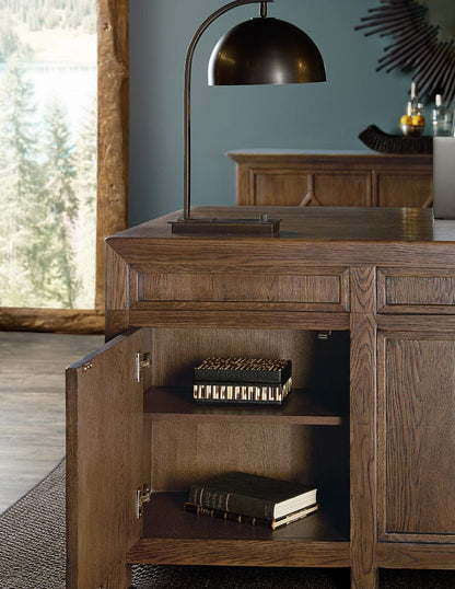 Hooker Furniture - Driftwood Executive Desk - Medium Wood - 6820-10462-85 view 9