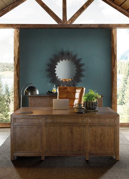 Hooker Furniture - Driftwood Executive Desk - Medium Wood - 6820-10462-85 view 11