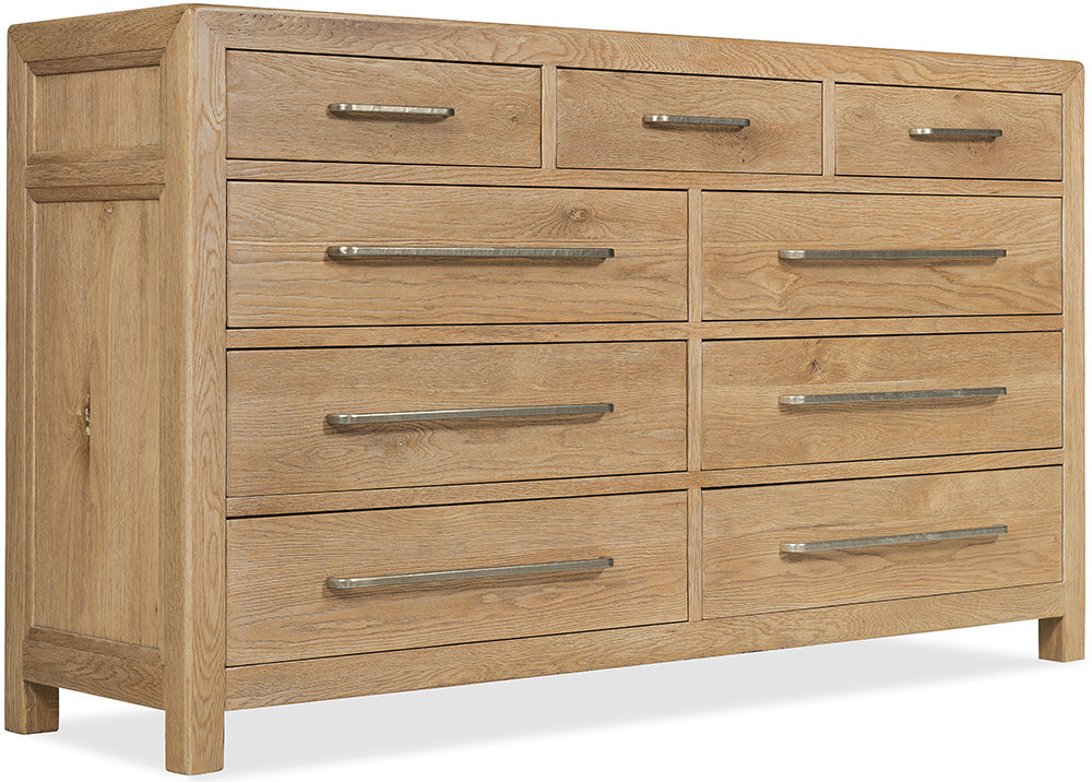 Hooker Furniture - Driftwood Nine-Drawer Dresser - Light Wood - 6820-90201-80 view 2