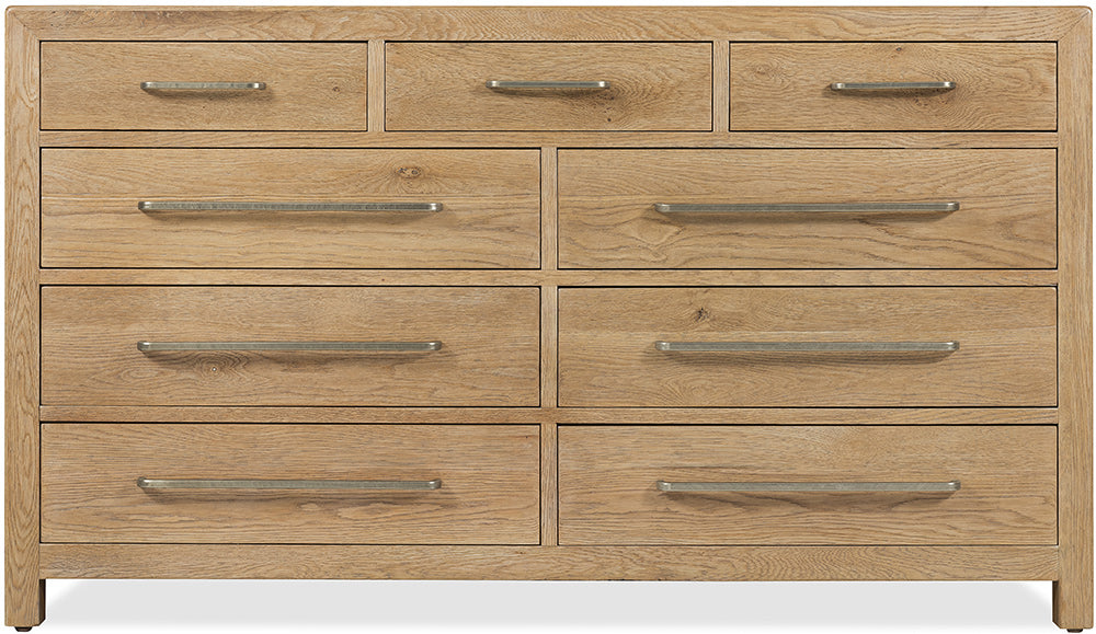 Hooker Furniture - Driftwood Nine-Drawer Dresser - Light Wood - 6820-90201-80 view 3
