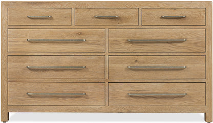Hooker Furniture - Driftwood Nine-Drawer Dresser - Light Wood - 6820-90201-80 view 3
