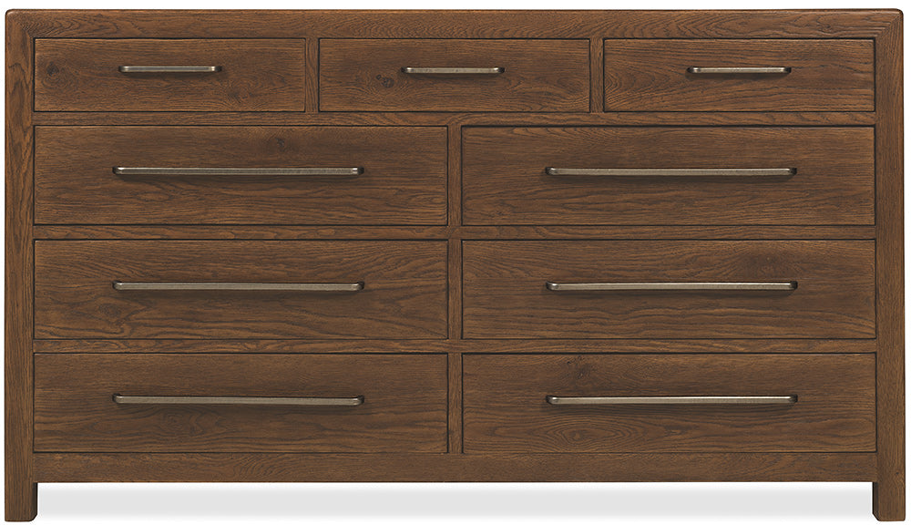 Hooker Furniture - Driftwood Nine-Drawer Dresser - Medium Wood - 6820-90201-85 view 3