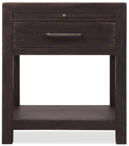 Hooker Furniture - Driftwood One-Drawer Nightstand - Blacks - 6820-90316-99 view 3