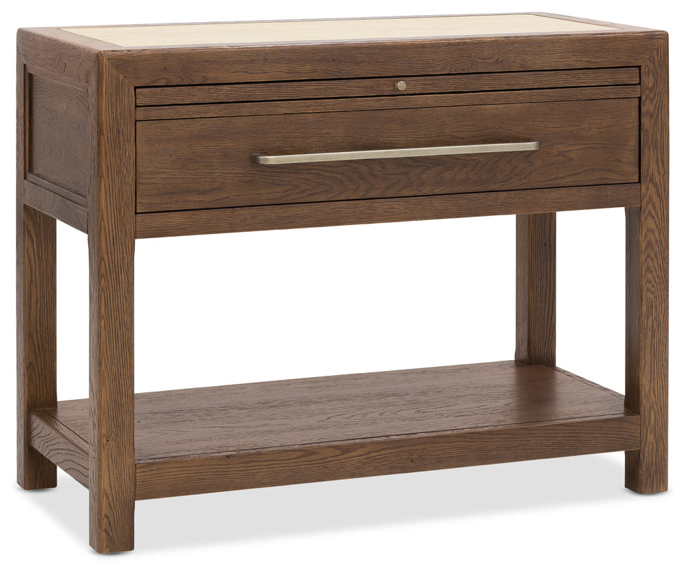 Hooker Furniture - Driftwood One-Drawer Nightstand with Stone - 6820-90216-85 view 1