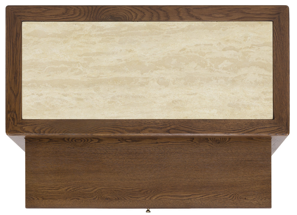 Hooker Furniture - Driftwood One-Drawer Nightstand with Stone - 6820-90216-85 view 3