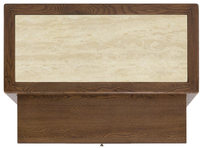 Hooker Furniture - Driftwood One-Drawer Nightstand with Stone - 6820-90216-85 view 3