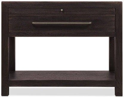 Hooker Furniture - Driftwood One-Drawer Nightstand with Stone - Blacks - 6820-90216-99 view 3