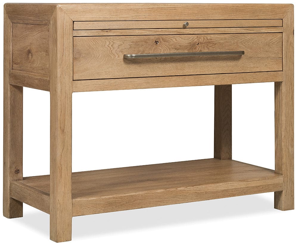 Hooker Furniture - Driftwood One-Drawer Nightstand with Stone - Light Wood - 6820-90216-80 view 2