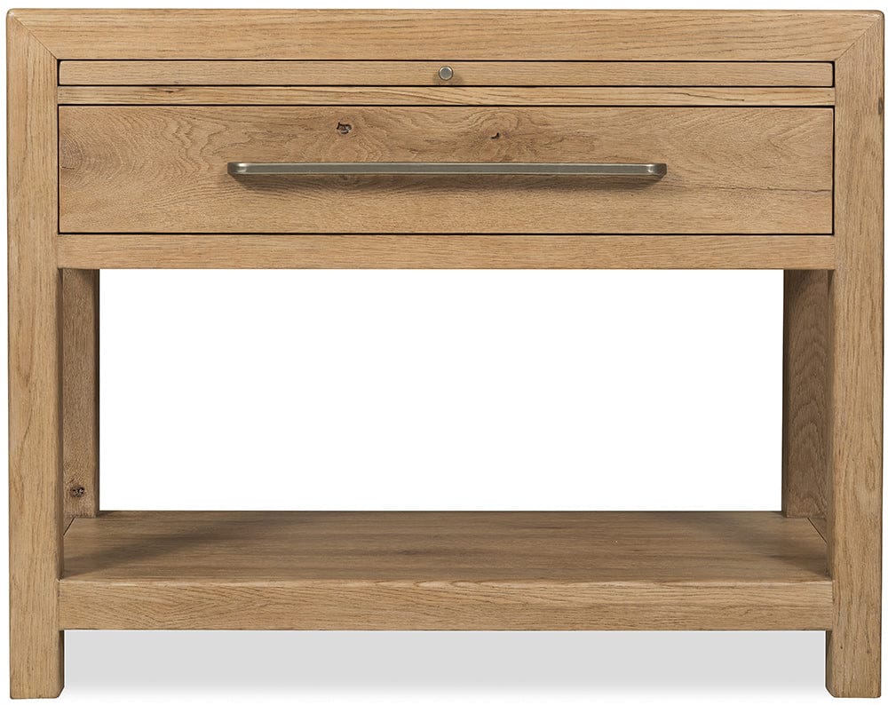 Hooker Furniture - Driftwood One-Drawer Nightstand with Stone - Light Wood - 6820-90216-80 view 3