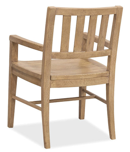 Hooker Furniture - Driftwood Splatback Arm Chair - Light Wood - 6820-75301-80 view 4