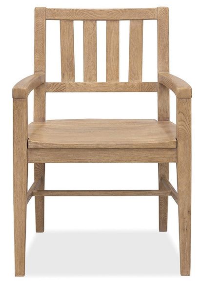 Hooker Furniture - Driftwood Splatback Arm Chair - Light Wood - 6820-75301-80 view 5