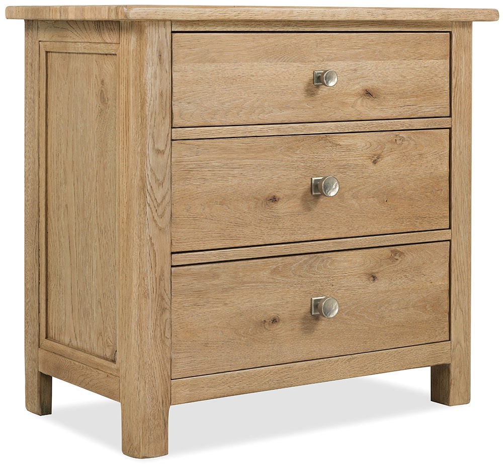 Hooker Furniture - Driftwood Three-Drawer Nightstand - Light Wood - 6820-90116-80 view 2