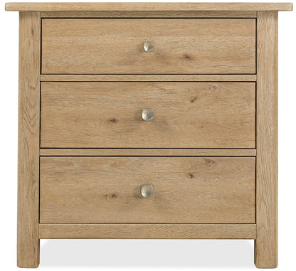 Hooker Furniture - Driftwood Three-Drawer Nightstand - Light Wood - 6820-90116-80 view 3