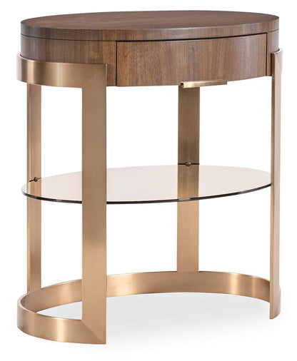 Hooker Furniture - Eleana Oval Nightstand - Medium Wood - 7252-90115-85 view 1