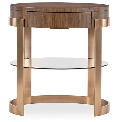 Hooker Furniture - Eleana Oval Nightstand - Medium Wood - 7252-90115-85 view 4