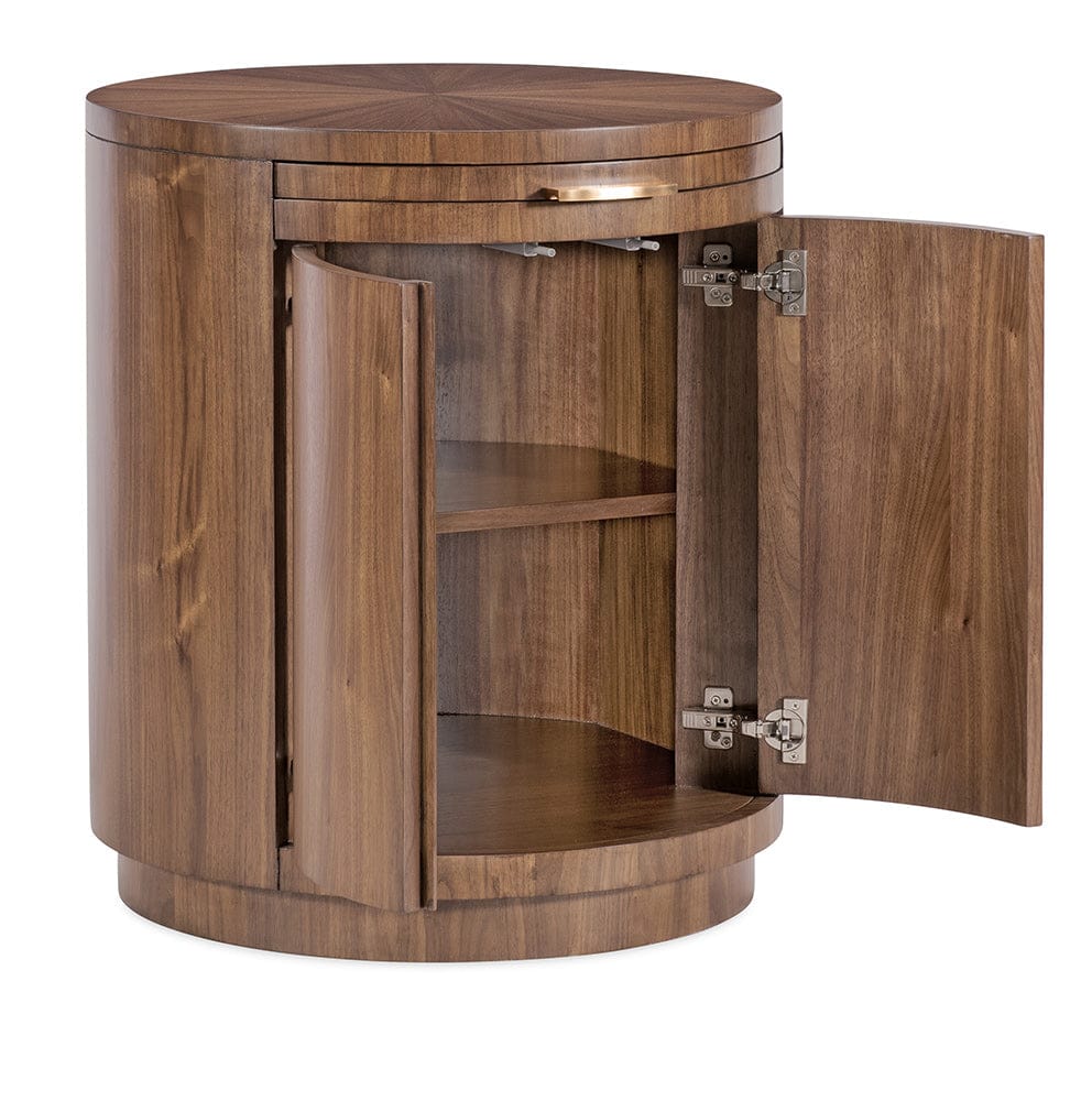 Hooker Furniture - Eleana Round Nightstand - Medium Wood - 7252-90215-85 view 4