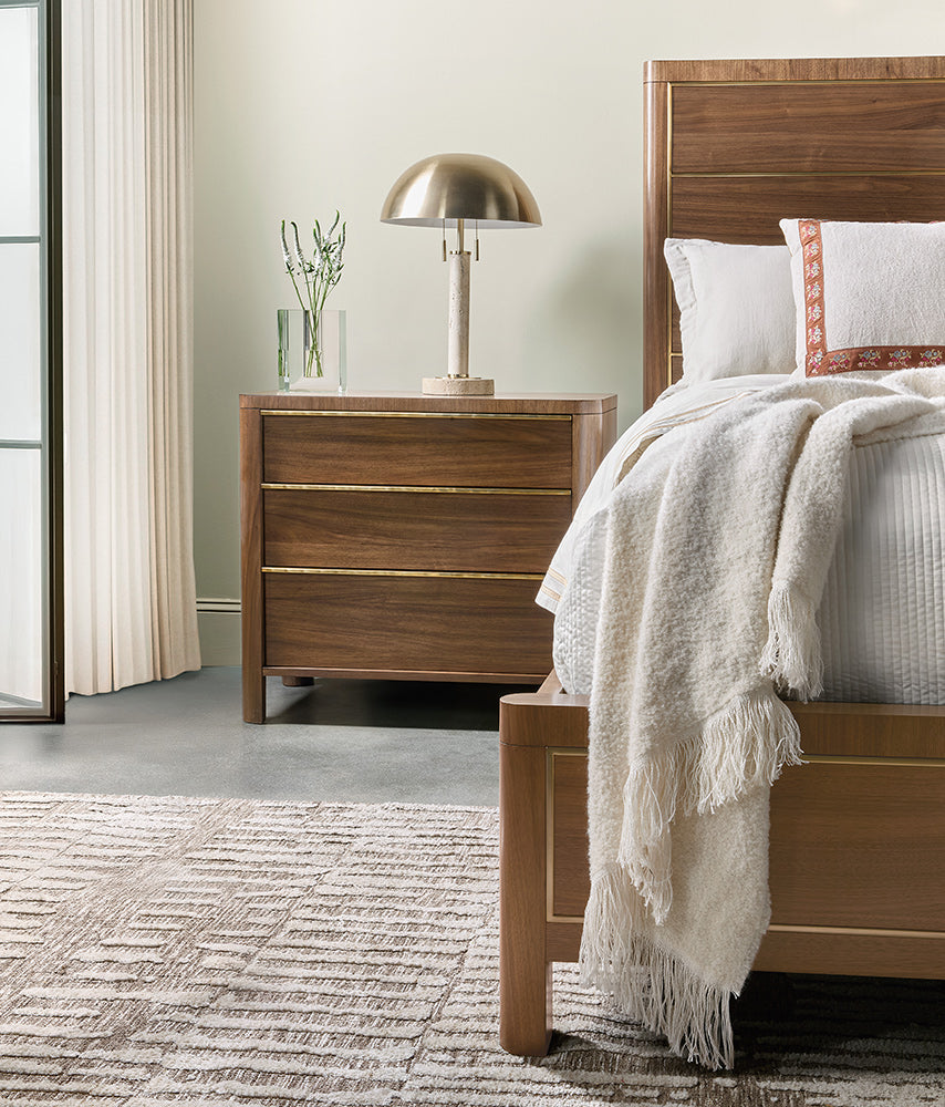 Hooker Furniture - Eleana Three Drawer Nightstand - Medium Wood - 7252-90216-85 view 5