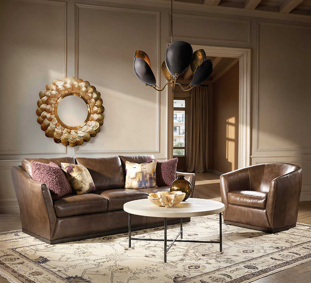 Hooker Furniture - Fairfax Stationary Sofa - Brown - SS225-03-086 view 7