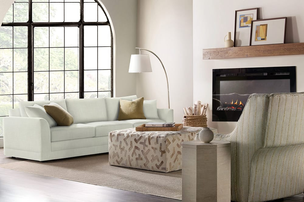 Hooker Furniture - Granger 8 ft. 3 over 3 Sofa in Ivory - HFC-7423-802-T40103-03 view 5