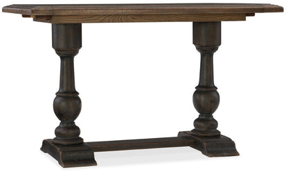 Hooker Furniture - Hill Country Balcones 60in Friendship Table w/2-12in Leaves - 5960-75206-BRN veiw 1