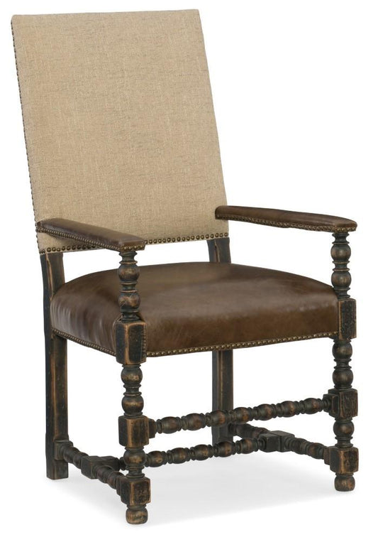 Hooker Furniture - Hill Country Comfort Upholstered Arm Chair - 5960-75400-BLK veiw 1