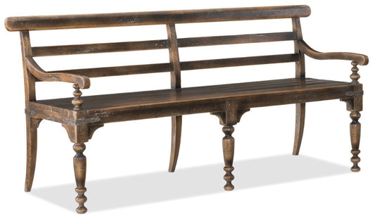 Hooker Furniture - Hill Country Helotes Dining Bench - 5960-75315-BRN veiw 1