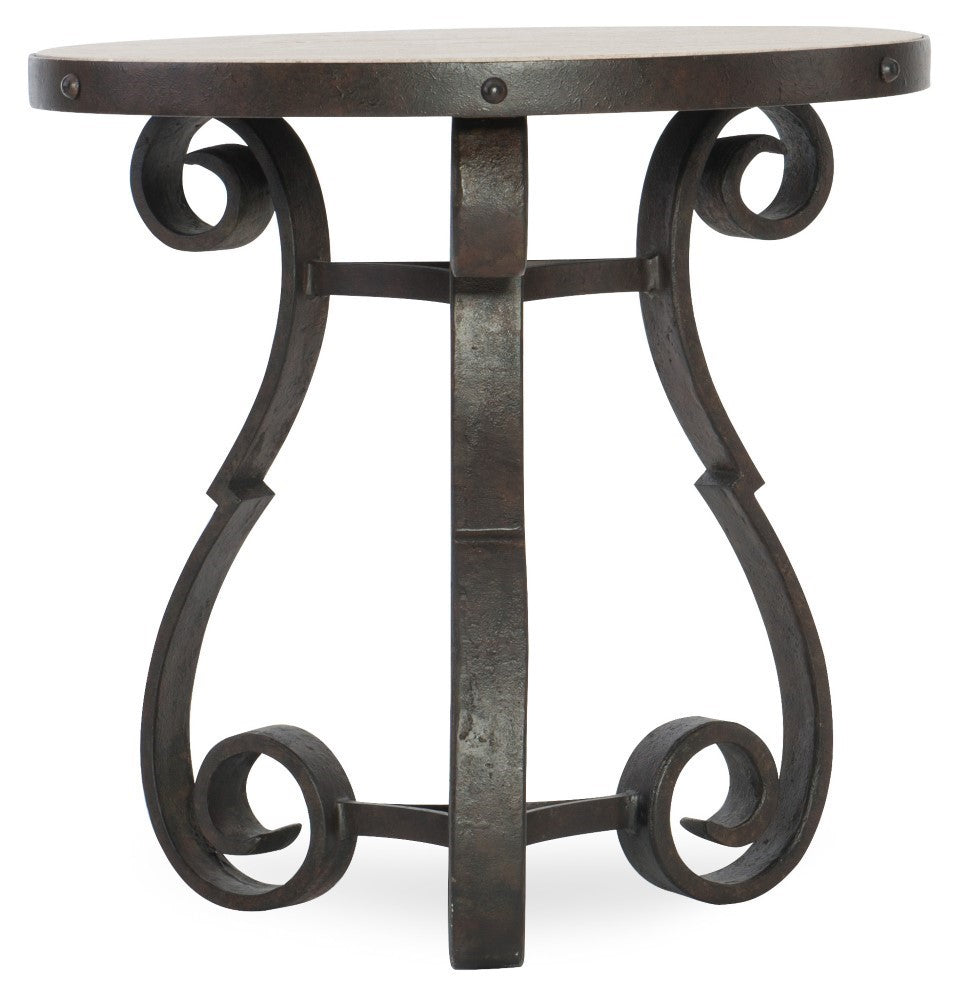 Hooker Furniture - Hill Country Luckenbach Metal and Stone End Table - 5960-80113-MTL veiw 1